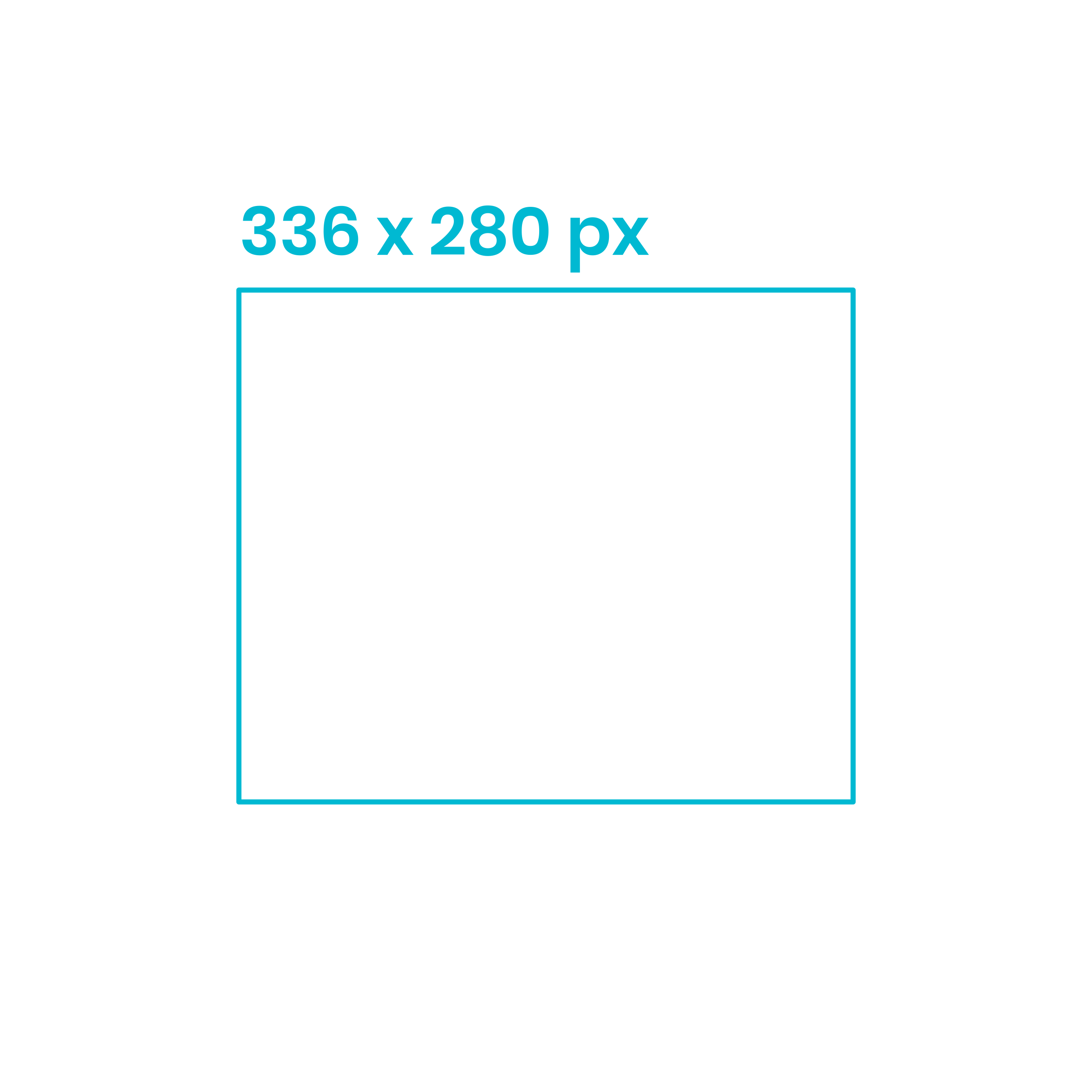 Digital Online Advertising Large Rectangle Ad 336X280 Clean Flat Line Svg Vector Free Vectors